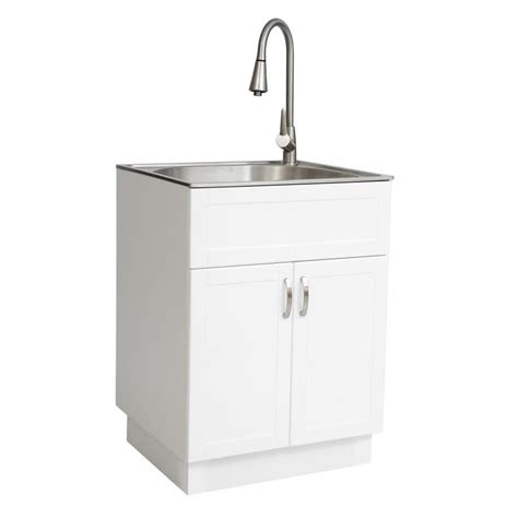 westinghouse utility cabinet with stainless steel sink and faucet|transform 21.34.